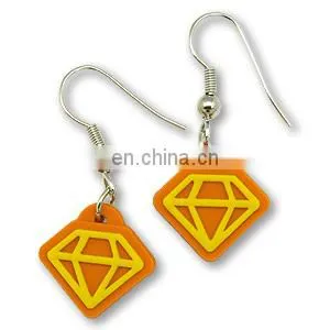 Wholesale Soft Pvc Fashion Earrings Without Ear Muff thumbnail-5