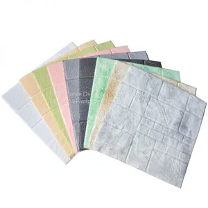 3D DIY Self Adhesive Waterproof Embossed Stone Brick Wall Sticker Foam Block CUSHIONI FOAM BRICK thumbnail-2