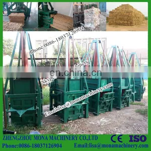 Double Horizontal Conveyor Cylinder Hydraulic Baler Scrap Paper Waste Paper Baling Press thumbnail-4