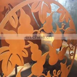 Corten Steel Garden Fence for Landscape Design thumbnail-1
