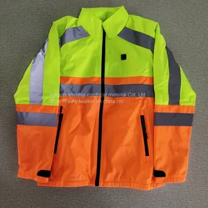 Mens Black Heated Jacket Waterproof 6000mm Electrical Battery Heating Warm Clothes thumbnail-1