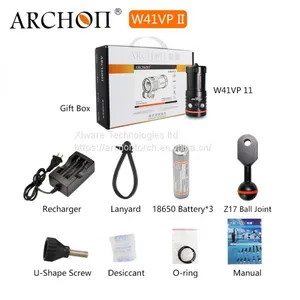 ARCHON D35VPII & W41VPII Diving Video & Spot Light Scuba Diving Torch LED Flashlight thumbnail-5