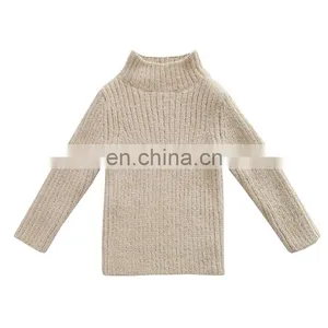 4780/Hot Sell Korea Style Warm All-match Girl Stripe Sweater Newest Winter Fashion Kids Top thumbnail-1