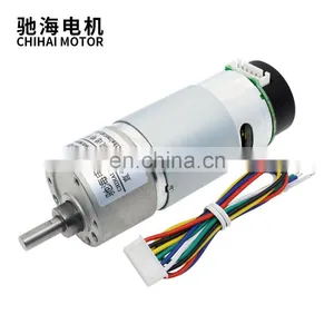 ChiHai Motor CHR-GM37-550ABHL 37mm Eccentric Shaft Output High Torque Gear Reducer Gearbox With 17PPR Encoder Motor for DIY thumbnail-1
