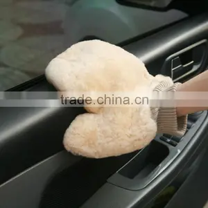 Best Selling Two Side Pure Sheepskin Wash Mitt for Car Care China Supplier thumbnail-6