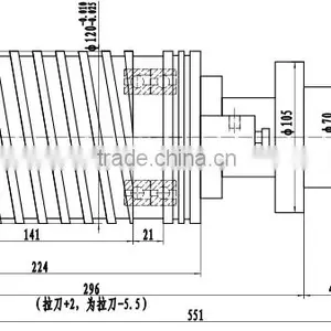 HN120-ZL-BT40 Vertical CNCmilling BT40 Direct Connection Spindle for Cnc Machine Center thumbnail-1