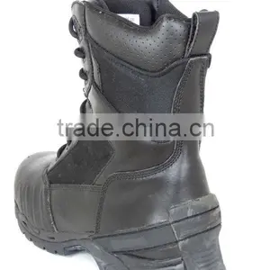 Combat 8 Inches Black Leather Tactical Men Military Boot thumbnail-4