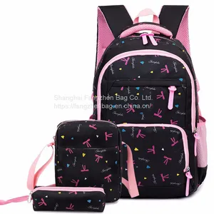 School Backpack School Bags Sets 3 in 1 Student Bookbag With Lunch Bag and Pencil Case thumbnail-3