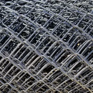 Black Chain-link Fencing Chinese Factory Chain Link Mesh Wire Yard Fence Playground Tennis School Back Yard Fence Security Military Fence thumbnail-5