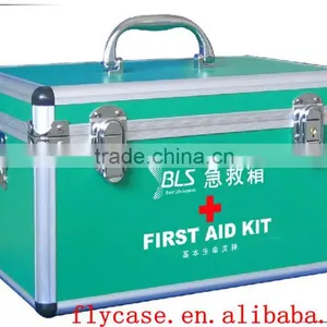 Customized Travel Aluminum Frist Aid Kit Tool Box With 2 Locks thumbnail-1