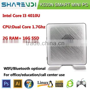 Popular Office Mini Computer i3 Dual Core 1.7Ghz Win7 os With 8USB HD Video Supported thumbnail-1