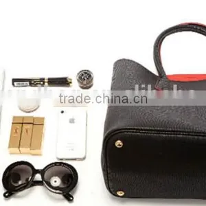 Guangzhou Wholesale Hot Genuine Saffiano Leather Two Sizes Multifunction Shouder Bags Handbag for Lady thumbnail-6