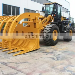 Promotion Heavy Duty 5 TON 655D Sugar Cane Grapple Front Loader Log Wood Grapple Loader With CE thumbnail-4