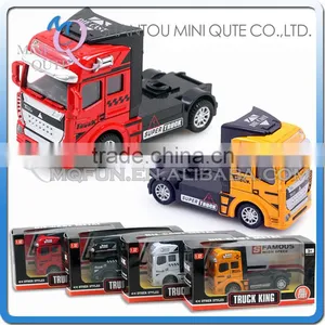 Mini Qute 1:32 Kid Die Cast Pull Back Alloy Engineering Tractors Truck Vehicle Diecast Model Car Educational Toy NO.MQ 2212B thumbnail-1