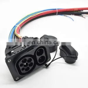 150A/200A Combo 2 CCS2 Inlet Socket Fast Charger Inlet DC Sockets With 0.5m Cable thumbnail-1