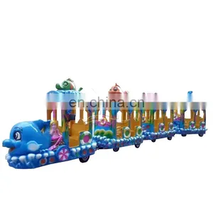 Funny Outdoor Indoor Amusement Park Rides Kiddie Train Ocean Train Rides thumbnail-1