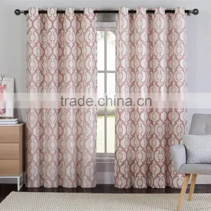 100%Polyester Factory Cheap Jacquard Luxury Curtain Design Living Room Curtains thumbnail-2