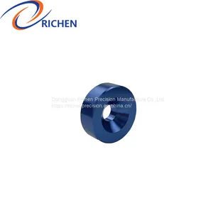 OEM Machining Custom Blue Anodized Aluminium Precision CNC Turning Machine Parts thumbnail-2