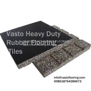 EPDM Laminated Rubber Flooring Gym Flooring Rubber Tiles Mat thumbnail-1