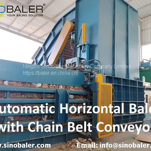 The Efficiency of an Automatic Horizontal Baler With Chain Belt Conveyor thumbnail-1