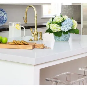 Code：8034，Calacatta Artificial Stone Quartz Slab Kitchen Countertops thumbnail-3