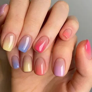 Cat's Eye Wearing Nail Tips Expensive Tan Detachable Nail Tips French Nail Art Premium Press on Nails SUQH thumbnail-5
