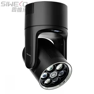 Rainbow Effect LED Bee Eye Lense Rotation Moving Head With Sound Music Control Party Lights for dj Pubs Musicians Party thumbnail-1