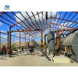 Recycling of Tyres/Used Tyre Recycled Line/China Factory Promote Rubber Powder Product Line Continuous Pyrolysis Plant thumbnail-3