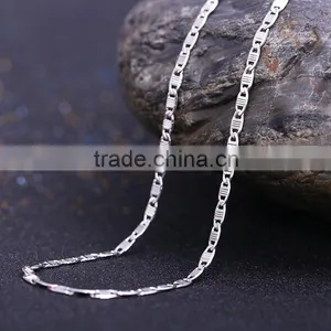 2015 Simple Design Fashion Jewelry Rhodium Plated Cheap Chain Necklace thumbnail-2