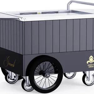 Mobile Teppanyaki Grill Durable For Over 20 Years Food Grade Board Hibachi Grill Table thumbnail-2