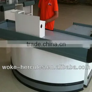 Supermarket Checkout Counter With Convery Belt for Money Desk in Mall thumbnail-6
