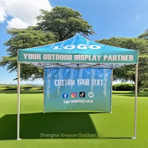 Customizable Billboard Logo Outdoor Promotion Booth Tent, Semi-automatic and Quick-to-set-up Pop-up Tent thumbnail-4