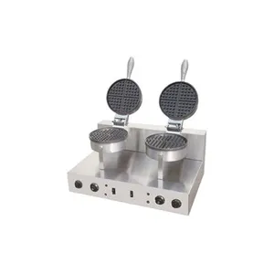 Automatic Electric Double Waffle Maker With Timer and Indicator Lights thumbnail-1
