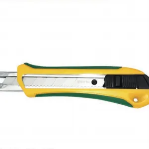 Stainless Steel Core Dual‑Color Non‑Slip Grip Retractable Utility Knife thumbnail-1