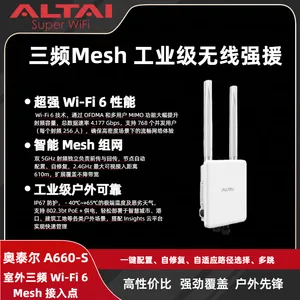 Altai A660-S Outdoor Tri-Radio Wi-Fi 6 Mesh Access Point thumbnail-1