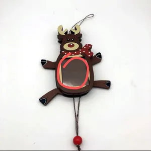 Handcrafted Wooden Marionette Pull String Puppet Figurine, Vintage Hand Painted Wooden String Doll Craft Decor for Window Table Home Decoration thumbnail-5