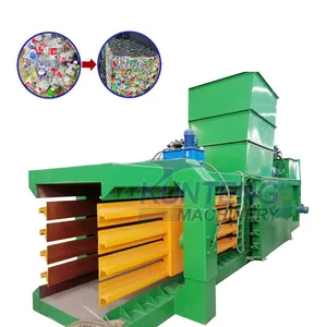 Municipal Garbage Hydraulic Baling Machine Plastic Cardboard Box Baler thumbnail-1