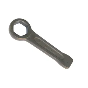 45# Steel Hexagonal Striking Wrench,24mm Size, Anti-Slip Handle,Hammering Spanner Hex Striking Wrench thumbnail-4