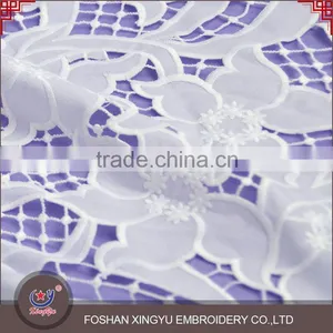 2016 Textile Latest Design Flower Pattern Sweet Girl Style Embroidery Lace Fabric for Apparel thumbnail-4