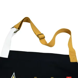 Adjustable Strap Kitchen Aprons Multi Pockets Full Length Stain Resistant Household Cooking Service Aprons thumbnail-5
