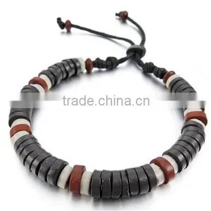 Men,Women's Ceramic Bracelet Bangle Cuff Rope Surfer Adjustable thumbnail-1