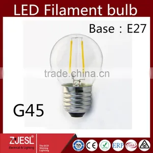2016 Direct Selling Indoor-outdoor G45 E27 2W Led Lighting Bulb 45*75mm Warm White thumbnail-1