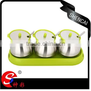 18/8 Stainless Steel Mini Color Spice Container Spice Sets thumbnail-2