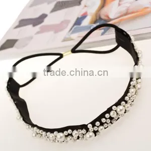 Wedding Bridal Crystal Pearl Wedding Headband thumbnail-3