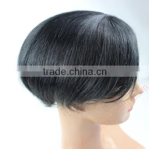 Highest Quality Brazilian Human Hair Mens Wigs Quality Choice thumbnail-4