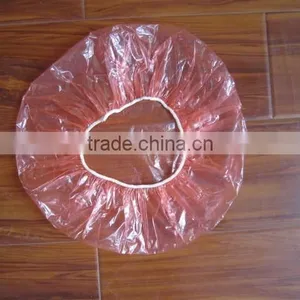 Disposable PE Plastic Bouffant Shower Cap thumbnail-2