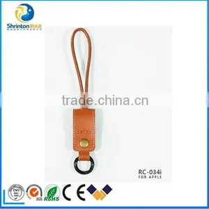 High Quality REMAX New Leather Cable Faster Charger 3.0A Micro USB Data Cable For IPhone 5/5s/6/6s/6+ thumbnail-3