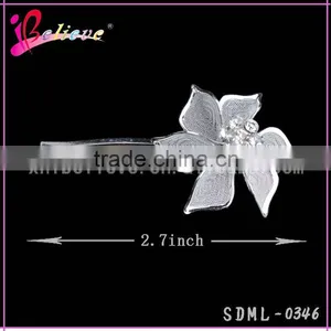 Low MOQ Factory Wholesale Fashion Hair Clip,plain Metal Hair Pins,flower Metal Long Hair Clip thumbnail-2