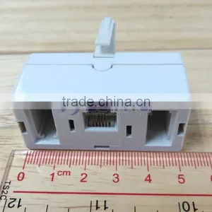 BT 1 Male to Dual Female RJ11 6P4C Plug Telephone Cable Adapter thumbnail-3