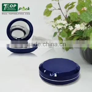 Unique Round Compact Powder BB Air Cushion Cream Case With Mirror Container thumbnail-3